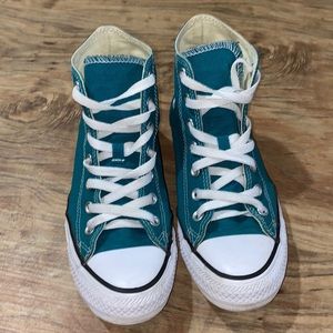 7 Converse Womens Blue High Top Canvas